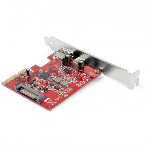 Startech .com 2-Port 10Gbps USB-A & USB-C PCIe Card AdapterUSB 3.1 Gen 2 PCI Express Expansion Add-On CardWindows, macOS, LinuxUSB-… PEXUSB311AC3