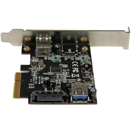Startech .com 2 Port USB 3.1 (10Gbps) CardUSB-A 1x External 1x InternalPCIe USB 3.1 Card with Type-APCI ExpressSupports UASPUp… PEXUSB311EI