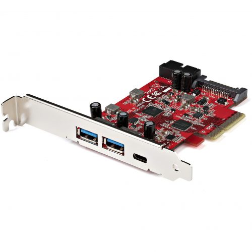 Startech .com 5-Port USB PCIe Card, 10Gbps USB 3.1 Gen 2 PCIe Card, 1 USB-C/2 USB-A, Internal Header (2x 5Gbps USB), USB C PCI Express Car… PEXUSB312A1C1H