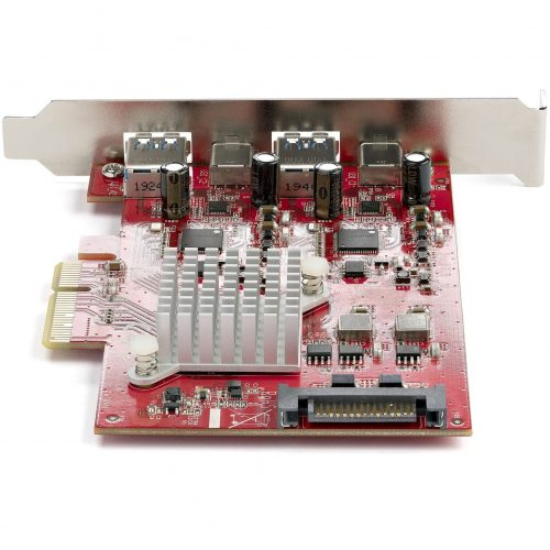 Startech .com 4-Port USB PCIe Card, 10Gbps USB PCI Express Expansion Card with 2 Controllers, 2x USB-C & 2x USB-A ports (USB 3.2/3.1 Gen 2… PEXUSB312A2C2V