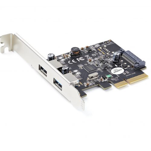 Startech .com 2-Port USB PCIe Card 10Gbps/portUSB 3.1/3.2 Gen 2 Type-A PCI Express 3.0 x2 Host Controller Expansion CardWindows/Linux -… PEXUSB312A3