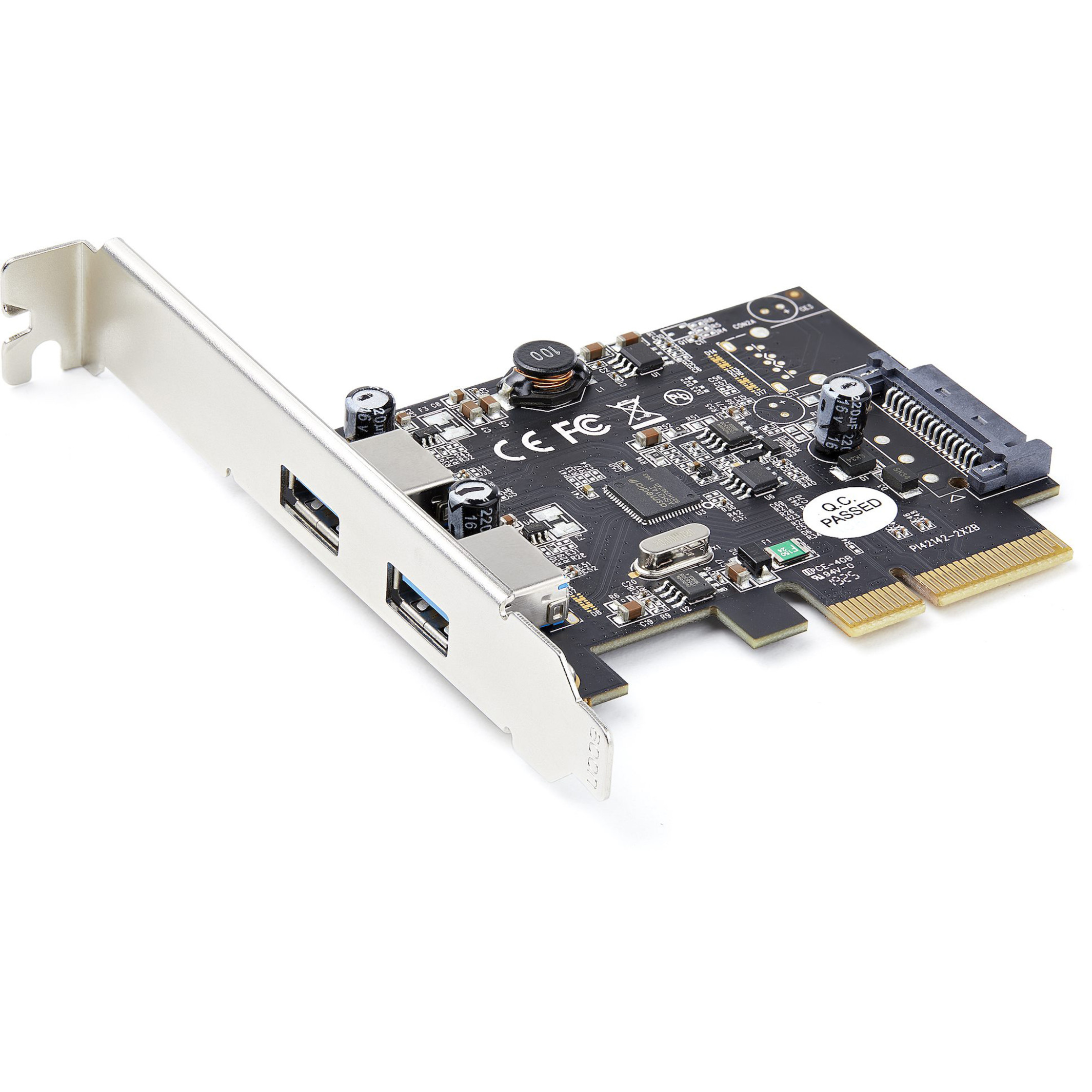 Startech .com 2-Port USB PCIe Card 10Gbps/portUSB 3.1/3.2 Gen 2 Type-A PCI Express x2 Host Controller Expansion CardWindows/Linux -... PEXUSB312A3 - Armor