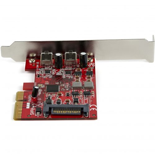 Startech .com 2-port 10Gbps USB C PCIe Card AdapterUSB 3.1 Gen 2 Type-C PCI Express Expansion Add-On CardWindows, macOS, LinuxUSB C… PEXUSB312C3