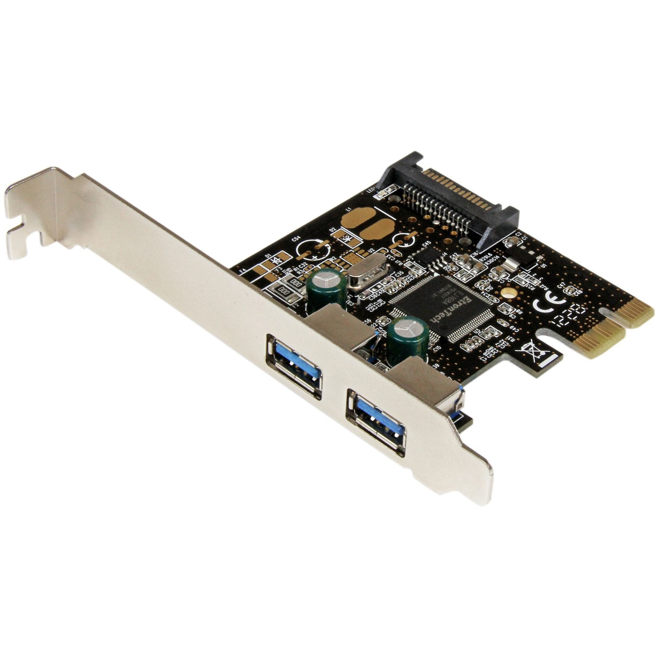 Startech .com 2 Port PCI Express PCIe SuperSpeed USB 3.0 Controller Card w/ SATA PowerAdd two USB 3.0 ports to your desktop computer throug… PEXUSB3S23