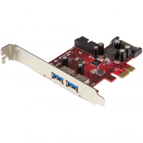 Startech .com 4 Port PCI Express USB 3.0 Card2 External & 2 InternalSATA PowerAdd front or rear panel USB 3.0 ports to your computer… PEXUSB3S2EI