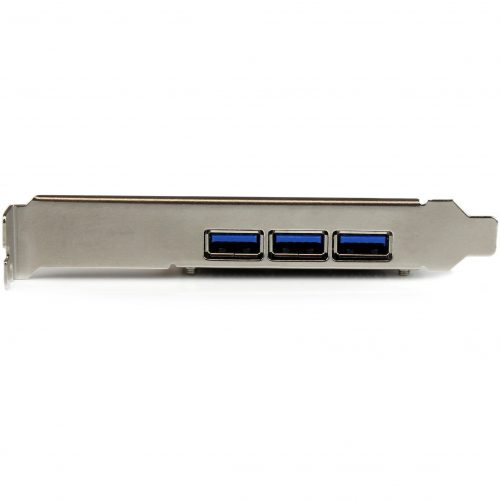 Startech .com 4 Port PCI Express USB 3.0 Card3 External and 1 InternalAdd four USB 3.0 portsthree external and one internal portto… PEXUSB3S42