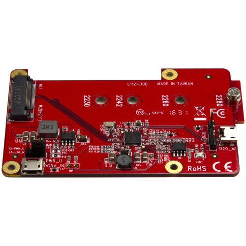 Startech .com Raspberry Pi BoardUSB 2.0 480MbpsUSB to M.2 SATA ConverterUSB to SATA Raspberry Pi SSDConnect an M.2 SATA drive to your… PIB2M21