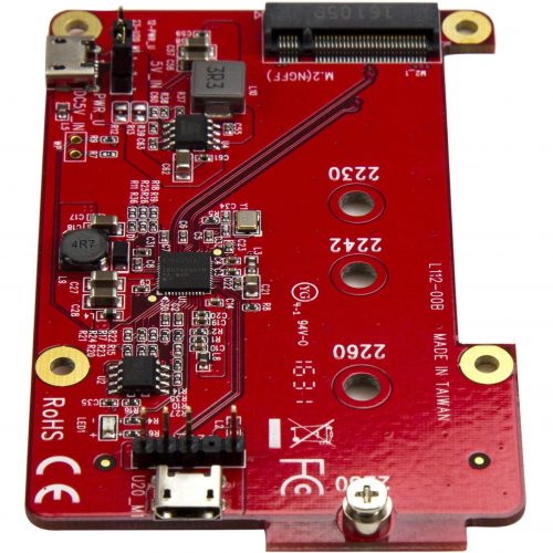 Startech .com Raspberry Pi BoardUSB 2.0 480MbpsUSB to M.2 SATA ConverterUSB to SATA Raspberry Pi SSDConnect an M.2 SATA drive to your… PIB2M21