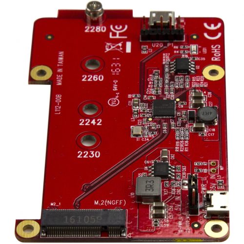 Startech .com Raspberry Pi BoardUSB 2.0 480MbpsUSB to M.2 SATA ConverterUSB to SATA Raspberry Pi SSDConnect an M.2 SATA drive to your… PIB2M21