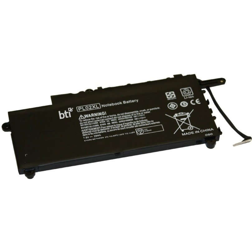 Battery Technology BTI For Notebook Rechargeable3720 mAh7.6 V DC PL02-BTI