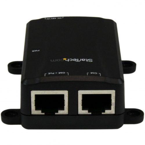 Startech .com 1 Port Gigabit PoE Power over Ethernet Injector 48V / 30W802.3at / 802.3afWall-Mountable110 V AC, 220 V AC Input48 V O… POEINJ1G