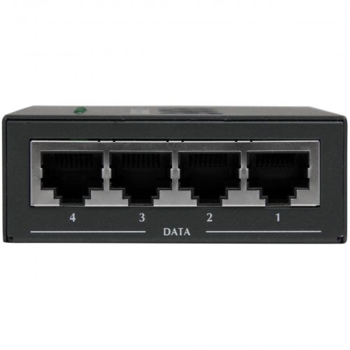 Startech .com 4 Port Gigabit MidspanPoE+ Injector802.3at and 802.3afDeliver power and data to four PoE-powered devices (PD) using this… POEINJ4G