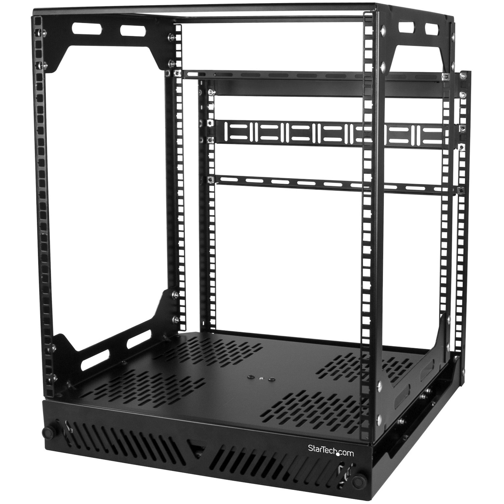 Startech .com 12U 19″ Open Frame Network RackSlide Out 4 Post 17″ Deep Data/AV/IT/Computer Equipment RackRotating/Pull Out/Pivoting12U… PORACK12U