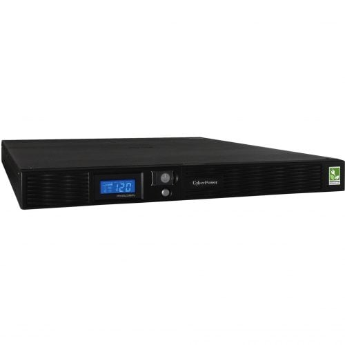 Cyber Power PR1000LCDRM1U Smart App Sinewave UPS Systems1000VA/750W, 120 VAC, NEMA 5-15P, 1U, Rackmount, Sine Wave, 6 Outlets, LCD, Powe… PR1000LCDRM1U