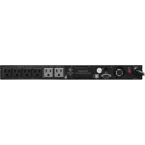 Cyber Power PR1000LCDRM1U Smart App Sinewave UPS Systems1000VA/750W, 120 VAC, NEMA 5-15P, 1U, Rackmount, Sine Wave, 6 Outlets, LCD, Powe… PR1000LCDRM1U