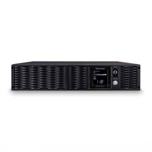 Cyber Power PR1000LCDRT2U Smart App Sinewave UPS Systems1000VA/900W, 120 VAC, NEMA 5-15P, 1U, Rack / Tower, Sine Wave, 8 Outlets, LCD, P… PR1000LCDRT2U
