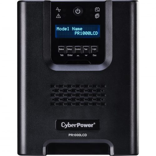 Cyber Power PR1000LCD Smart App Sinewave UPS Systems1000VA/1000W, 120 VAC, NEMA 5-15P, Mini-Tower, Sine Wave, 8 Outlets, LCD, Panel&reg… PR1000LCD