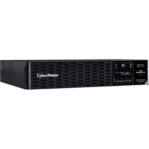 Cyber Power PR1000RT2U New Smart App Sinewave UPS Systems1000VA/1000W, 120 VAC, NEMA 5-15P, 2U, Rack / Tower, Sine Wave, 8 Outlets, LCD, Po… PR1000RT2U