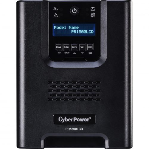 Cyber Power PR1500LCDTAA TAA Compliant UPS Systems1500VA/1500W, 120 VAC, NEMA 5-15P, Mini-Tower, Sine Wave, 8 Outlets, LCD, Panel&re… PR1500LCDTAA