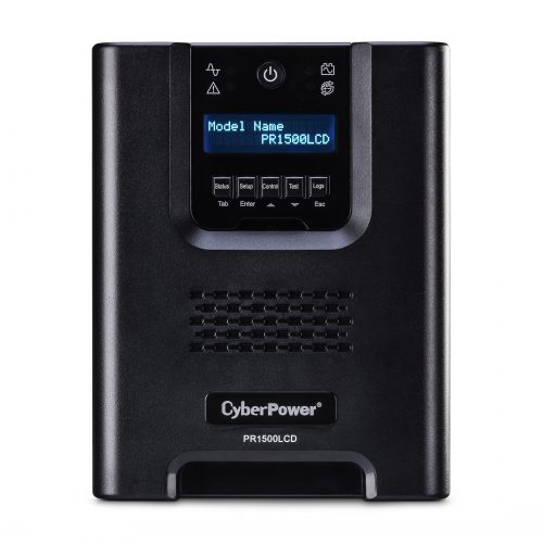 Cyber Power PR1500LCD Smart App Sinewave UPS Systems1500VA/1500W, 120 VAC, NEMA 5-15P, Mini-Tower, Sine Wave, 8 Outlets, LCD, Panel&reg… PR1500LCD
