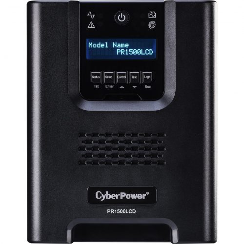 Cyber Power PR1500LCD Smart App Sinewave UPS Systems1500VA/1500W, 120 VAC, NEMA 5-15P, Mini-Tower, Sine Wave, 8 Outlets, LCD, Panel&reg… PR1500LCD