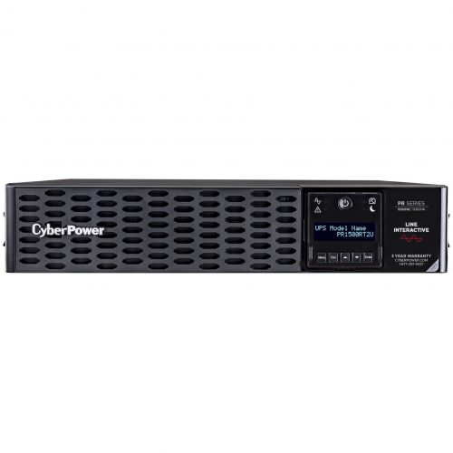 Cyber Power PR1500RT2UN New Smart App Sinewave UPS Systems1500VA/1500W, 120 VAC, NEMA 5-15P, 2U, Rack / Tower, Sine Wave, 8 Outlets, LCD,… PR1500RT2UN