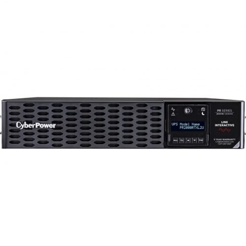 Cyber Power PR2000RTXL2UN New Smart App Sinewave UPS Systems2000VA/2000W, 120 VAC, NEMA 5-20P, 2U, Rack / Tower, Sine Wave, 8 Outlets, L… PR2000RTXL2UN