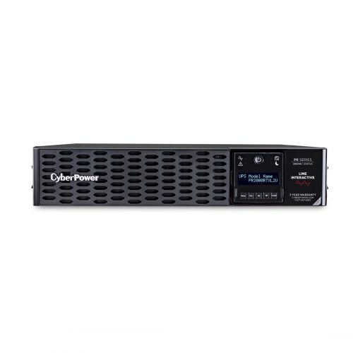 Cyber Power PR2000RTXL2UTAA TAA Compliant UPS Systems2000VA/2000W, 120 VAC, NEMA 5-20P, 2U, Rack / Tower, Sine Wave, 8 Outlets, LCD, P… PR2000RTXL2UTAA