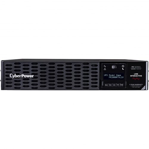 Cyber Power PR2000RTXL2U New Smart App Sinewave UPS Systems2000VA/2000W, 120 VAC, NEMA 5-20P, 2U, Rack / Tower, Sine Wave, 8 Outlets, LCD… PR2000RTXL2U