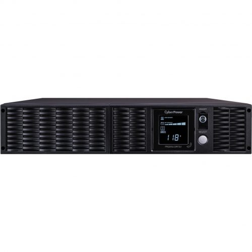 Cyber Power PR2200LCDRT2UN Smart App Sinewave UPS Systems2150VA/1980W, 120 VAC, NEMA 5-20P, 2U, Rack / Tower, Sine Wave, 8 Outlets, LCD… PR2200LCDRT2UN