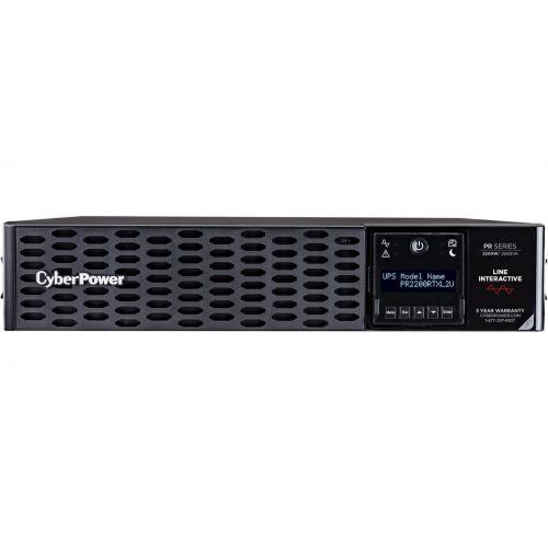 Cyber Power PR2200RTXL2U New Smart App Sinewave UPS Systems2200VA/2200W, 120 VAC, NEMA L5-30P, 2U, Rack / Tower, Sine Wave, 8 Outlets, LC… PR2200RTXL2U