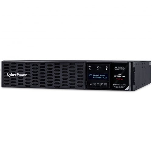 Cyber Power PR2200RTXL2U New Smart App Sinewave UPS Systems2200VA/2200W, 120 VAC, NEMA L5-30P, 2U, Rack / Tower, Sine Wave, 8 Outlets, LC… PR2200RTXL2U