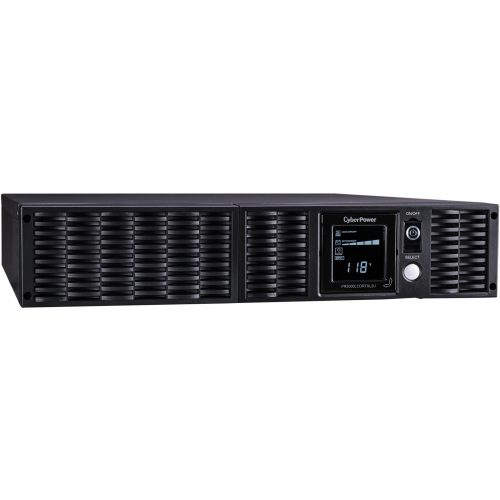 Cyber Power PR3000LCDRTXL2UTAA TAA Compliant UPS Systems3000VA/3000W, 120 VAC, NEMA L5-30P, 2U, Rack / Tower, Sine Wave, 9 Outlets,… PR3000LCDRTXL2UTAA