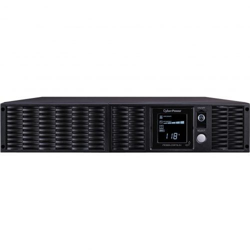 Cyber Power PR3000LCDRTXL2UTAA TAA Compliant UPS Systems3000VA/3000W, 120 VAC, NEMA L5-30P, 2U, Rack / Tower, Sine Wave, 9 Outlets,… PR3000LCDRTXL2UTAA