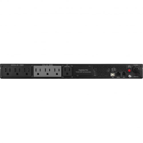 Cyber Power PR500LCDRT1U Smart App Sinewave UPS Systems500VA/400W, 120 VAC, NEMA 5-15P, 1U, Rack / Tower, Sine Wave, 7 Outlets, LCD, Powe… PR500LCDRT1U