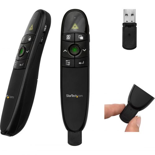 Startech .com Wireless Presentation Remote with Red Laser Pointer90 ft.PowerPoint Presentation Clicker for Mac & Windows (PRESREMOTE) -… PRESREMOTE