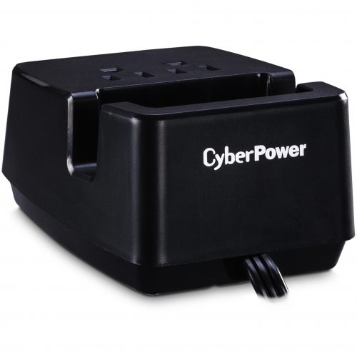 Cyber Power PS205U  Stations 2 Outlet  Station5 ft, NEMA 5-15P Plug Type, 22.1 Amps (Shared) USB, Black,  Warranty PS205U