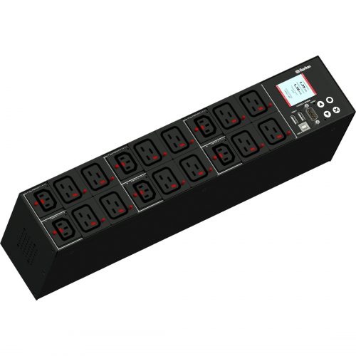 Raritan PX3-1611R-E2 18-Outlet PDUMonitoredCS8365C (3P4W)12 x IEC 60320 C19, 6 x IEC 60320 C13230 V ACNetwork (RJ-45)2U -… PX3-1611R-E2