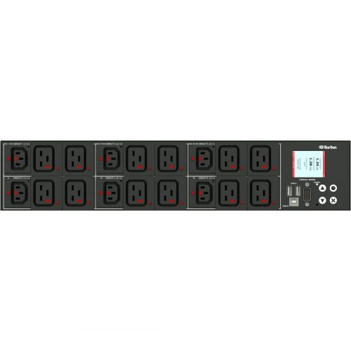 Raritan PX3-1611R-E2 18-Outlet PDUMonitoredCS8365C (3P4W)12 x IEC 60320 C19, 6 x IEC 60320 C13230 V ACNetwork (RJ-45)2U -… PX3-1611R-E2