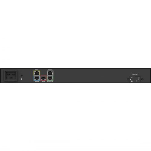 Raritan PX3-5180R-F5 8-Outlets PDUMonitoredNEMA L6-20P (2P3W)8 x IEC 60320 C13230 V ACNetwork (RJ-45)1UHorizontalRa… PX3-5180R-F5