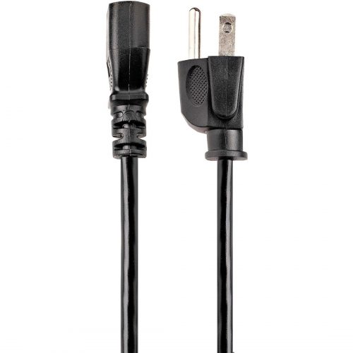 Startech .com 25ft(7.6m) Computer Power Cord, NEMA 5-15P to C13, 10A 125V 18AWG, Black Replacement AC PC Power Cord, TV/Monitor Power Cable25… PXT10125