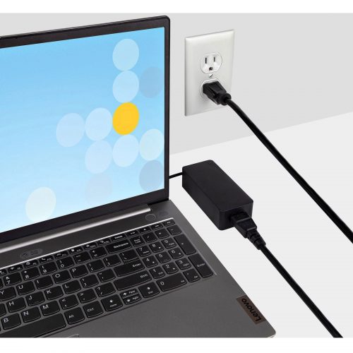 Startech .com 6ft (1.8m) Laptop Power Cord, NEMA 1-15P to C5 (Clover Leaf), 10A 125V, 18AWG, Laptop Replacement Cord, Power Brick Cable6ft… PXT101NB3S