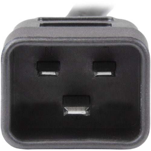 Startech .com 3ft (1m) Heavy Duty Extension Cord, IEC C13 to IEC C20 Black Extension Cord, 15A 125V, 14AWG, Heavy Gauge Power Cable3ft (1… PXTC13C20143