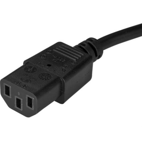 Startech .com 6ft (2m) Computer Power Cord, Right Angle NEMA 5-15P to C13, 10A 125V, 18AWG, Replacement AC Power Cord, Monitor Power Cable6ft… PXTR1016