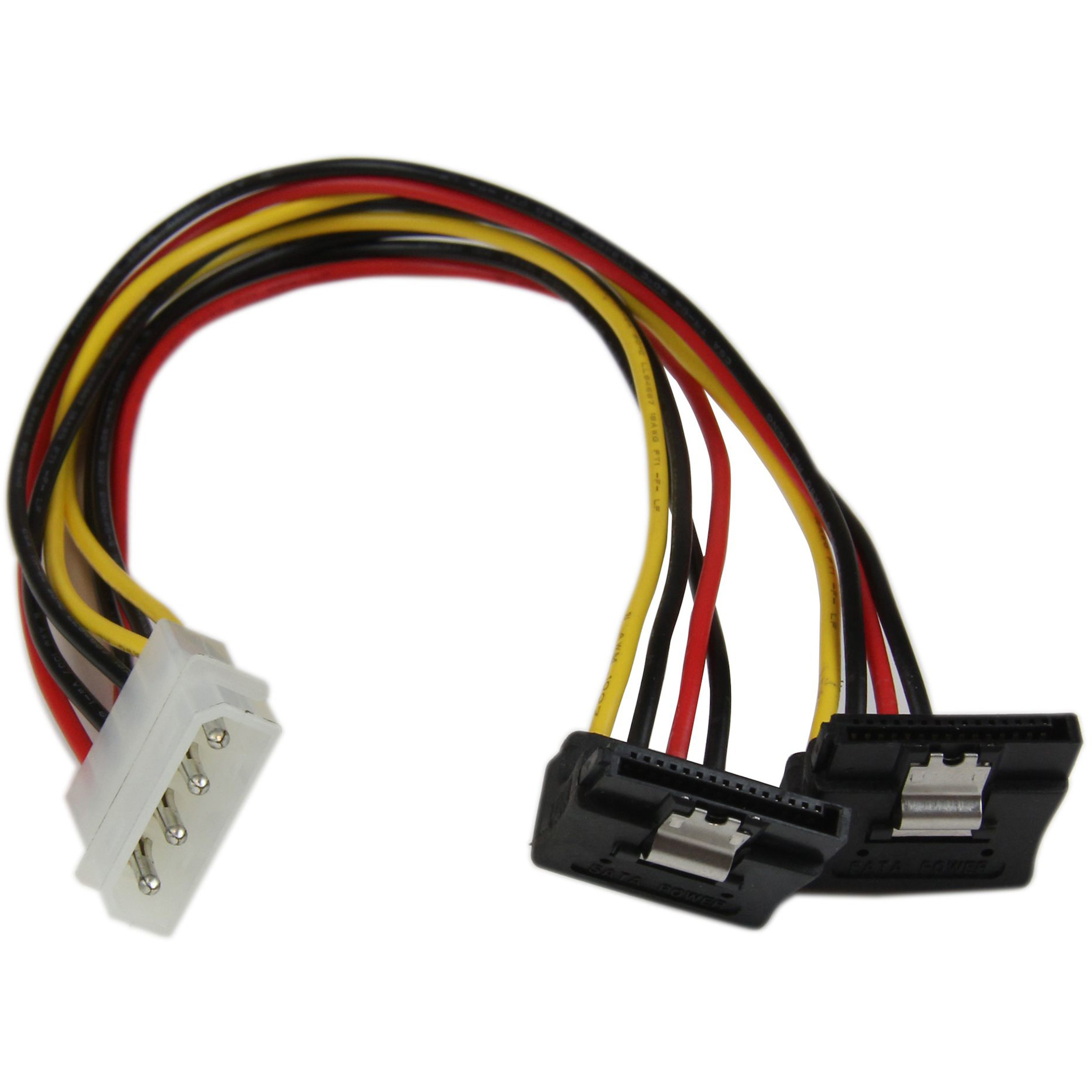 Startech .com 12in LP4 to 2x Right Angle Latching SATA Power Y Cable Splitter4 Pin LP4 to Dual SATAPower two SATA drives from a single… PYO2LP4LSATR Startech .com 12in LP4 to 2x Right Angle Latching SATA Power Y Cable Splitter4 Pin LP4 to Dual SATAPower two SATA drives from a single… PYO2LP4LSATR