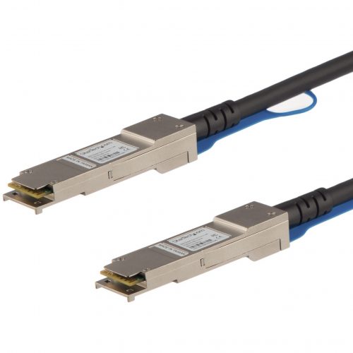 Startech .com MSA Uncoded Compatible 7m 40G QSFP+ to QSFP+ Direct Attach Cable40 GbE QSFP+ Copper DAC 40 Gbps Low Power Active TwinaxQS… QSFP40GAC7M