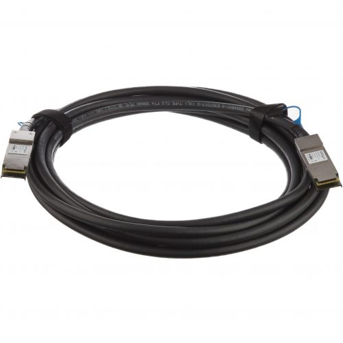Startech .com MSA Uncoded Compatible 5m 40G QSFP+ to QSFP+ Direct Attach Cable40 GbE QSFP+ Copper DAC 40 Gbps Low Power Passive TwinaxQ… QSFP40GPC5M