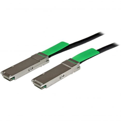 Startech .com MSA Uncoded Compatible 2m 40G QSFP+ to QSFP+ Direct Attach Cable40 GbE QSFP+ Copper DAC 40 Gbps Low Power Passive TwinaxQSFP… QSFPMM2M