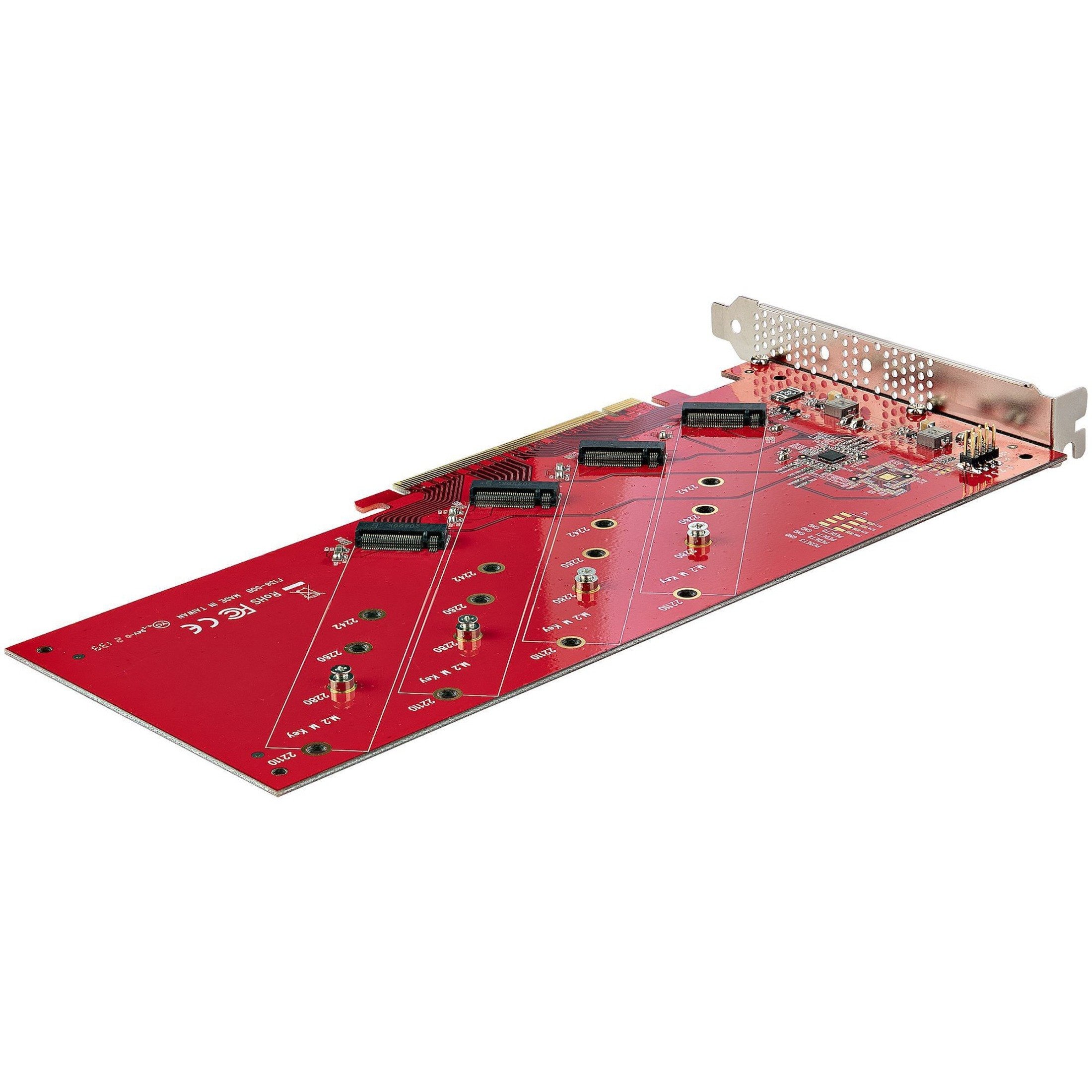 regelmatig Begeleiden overtuigen Startech .com Quad M.2 PCIe Adapter Card, x16 Quad NVMe or AHCI M.2 SSD to  PCI Express 4.0, Up to 7.8GBps/Drive, For 2242/2260/2280/2... QUAD-M2-PCIE-CARD-B  - Corporate Armor
