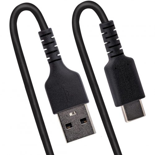 Startech .com 20in (50cm) USB A to C Charging Cable, Coiled Heavy Duty USB 2.0 A to Type-C, Durable Fast Charge & Sync USB-C Cable, B… R2ACC-50C-USB-CABLE